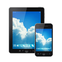 tablet and smartphone